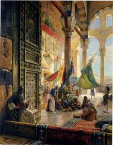 Arab or Arabic people and life. Orientalism oil paintings 187
